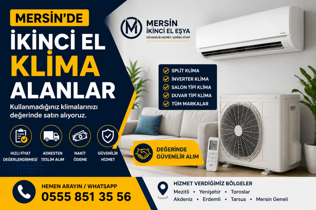 Mersin'de ikinci el klima alanlar