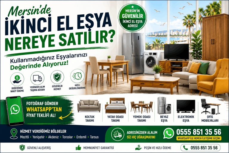 Mersin'de ikinci el esya nereye satilir